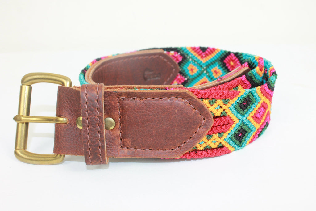 Handwoven Leather Seiba Belt